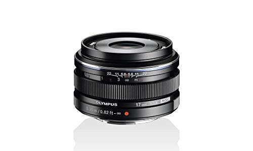 Olympus M.Zuiko Digital 17mm F1.8 Objektiv, lichtstarke Festbrennweite, geeignet für alle MFT-Kameras (Olympus OM-D & PEN Modelle, Panasonic G-Serie), schwarz