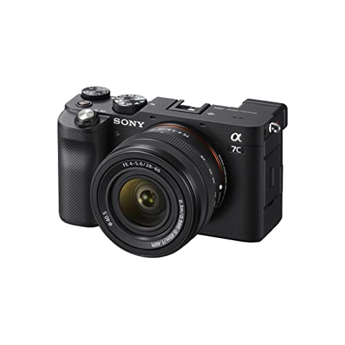 Sony Alpha 7C Spiegellose E-Mount Vollformat-Digitalkamera ILCE-7C (24,2 MP, 7,5cm (3 Zoll) Touch-Display, Echtzeit-AF, 5-Achsen Bildstabilisierung) incl. SEL-2860 Objektiv -...