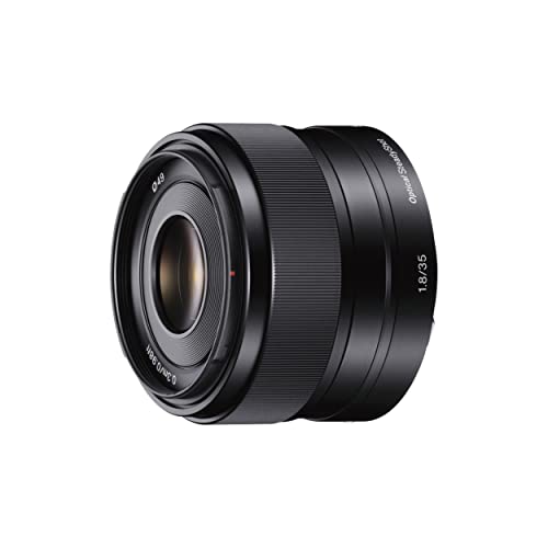Sony SEL-35F18 Standard-Objektiv (Festbrennweite, 35 mm, F1.8, APS-C, geeignet für A7, ZV-E10, A6000- und Nex-Serien, E-Mount) schwarz