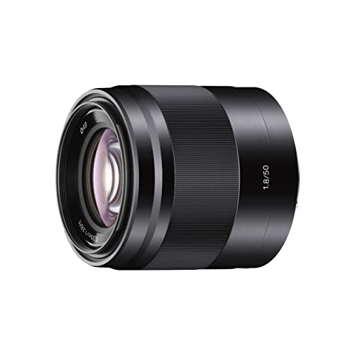 Sony SEL-50F18 Porträt-Objektiv (Festbrennweite, 50 mm, F1.8, APS-C, geeignet für A6000, A5100, A5000 und Nex Serien, E-Mount) schwarz