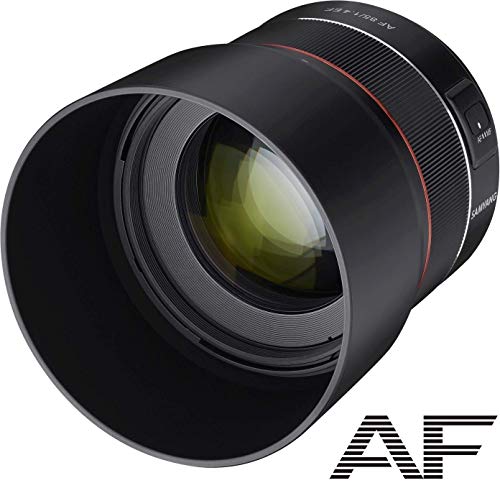 Samyang AF 85mm F1.4 F für Nikon F I leichtes & kompaktes Tele-Objektiv für Portrait-Aufnahmen, mit schnellem DSLM Autofokus I Festbrennweite für Spiegelreflex Nikon F...