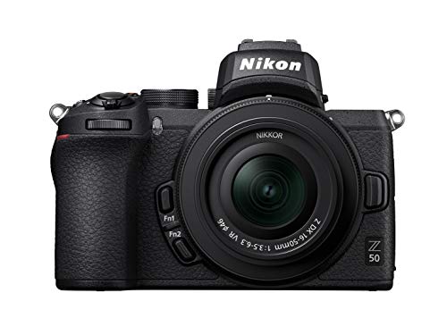 Nikon Z 50 KIT DX 16-50 mm 1:3.5-6.3 VR Kamera im DX-Format (20,9 MP, OLED-Sucher mit 2,36 Millionen Bildpunkten, 11 Bilder pro Sekunde, Hybrid-AF mit Fokus-Assistent, ISO...