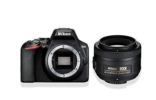 Nikon D3500 Digital SLR im DX Format mit AF-S DX 35mm 1:1,8 (24,2 MP, 3 Zoll TFT-Monitor, eingebauter Guide für das perfekte Foto, SnapBridge, AF mit 3D-Tracking, Full-HD...