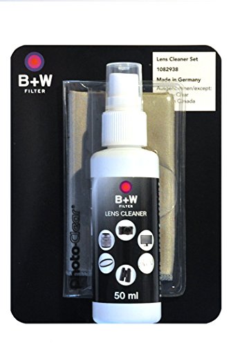 B+W 1082938 Reinigungsset für Objektive, Filter und andere optische Flächen (Linse Reiniger, Reinigungstuch) schwarz