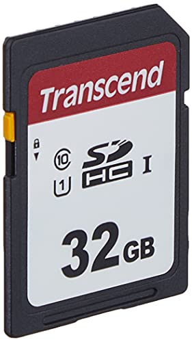 Transcend Highspeed 32GB SDHC Speicherkarte (für Digitalkameras / Photo Box / alltägliche Aufnahmen & Videos / Autoradio) Class 10, UHS-I U1 TS32GSDC300S-E...