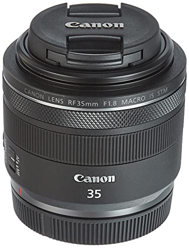 Canon Objektiv RF 35mm F1.8 Makro IS STM für EOS R (Festbrennweite, 52mm Filtergewinde, Bildstabilisator), schwarz