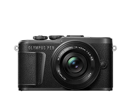 Olympus PEN E-PL10 Micro Four Thirds System Kamera Kit inkl. 14-42mm M.Zuiko EZ Objektiv, Bildstabilisierung im Gehäuse, schwenkbarer Monitor,4K Video,Wi-Fi,16 Art Filter,9...