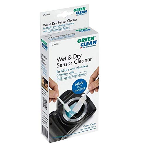 GREEN CLEAN Dry Sweeper´s Wet und Dry Sensorreinigung Vollformat-Kameras Reinigungs Kit für DSLR Kamera, Blau, SC-6060, 30 centimeters