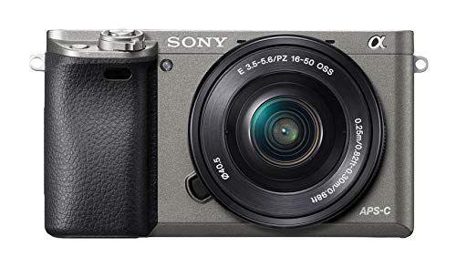 Sony Alpha 6000 Systemkamera (24 Megapixel, 7,6 cm (3') LCD-Display, Exmor APS-C Sensor, High Speed Hybrid AF) inkl. SEL-P1650 Objektiv graphit-grau