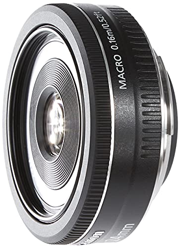 Canon Objektiv EF-S 24mm F2.8 STM Pancake für EOS (Festbrennweite, 52mm Filtergewinde), schwarz