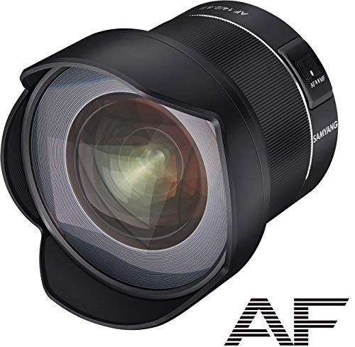 Samyang 22512 AF 14mm F2,8 F für Nikon F Objektiv I Weitwinkel mit 116,6 Bildwinkel & präzisem Autofokus I Festbrennweite für alle Spiegelreflex Nikon F Vollformat & APS-C...