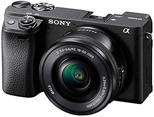 Sony Alpha 6400 | APS-C Spiegellose Kamera mit Sony 16-50mm f/3.5-5.6 Power-Zoom-Objektiv ( Schneller 0,02s Autofokus 24,2 Megapixel, 4K-Filmaufnahmen, neigbares Display für...
