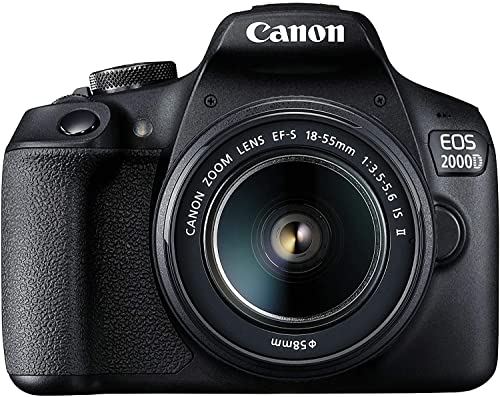 Canon EOS 2000D Spiegelreflexkamera Battery Kit mit 2 x Akku LP-E10 (24,1 MP, DIGIC 4+, 7,5 cm (3,0 Zoll) LCD, Display, Full-HD, WiFi, APS-C CMOS-Sensor) EF-S 18-55mm is II...