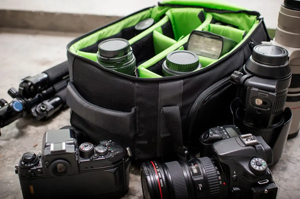XMYL Kamerarucksack Rucksack Kamera Fotorucksack für Canon Nikon Sony SLR Spiegelreflexkamera,Objektive und Zubehör